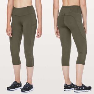 Lululemon fast & free crop leggings size 6